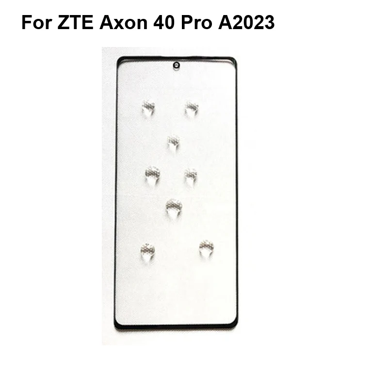 For ZTE Axon 40 Pro A2023 Front Outer Glass Lens Repair Touch Screen Outer Glass without Flex cable For ZTE Axon 40Pro A2023