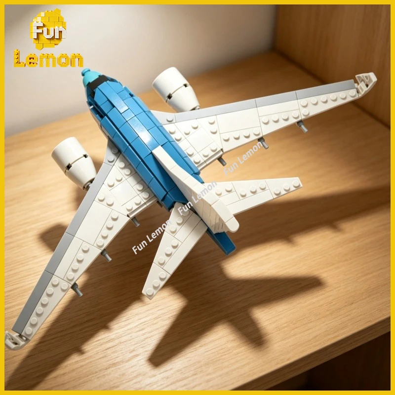 classic-twin-engine-long-haul-airplane-building-block-set -big-jet-small-pieces-diy-assembly-collectible-gift419pcs