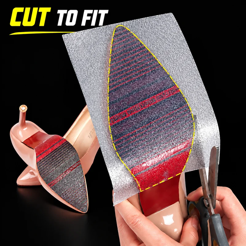 1/2 Roll of 50cm Long Transparent Anti-Slip Stickers, Cut to Size, Wear-Resistant and Durable, Anti-Slip Pads for Women's High Heels, Suitable for High Heels, Flat Shoes, and Sports Shoes, Clear Anti-Slip Sole Care Accessories, Winter Anti-Slip Stickers - view 2