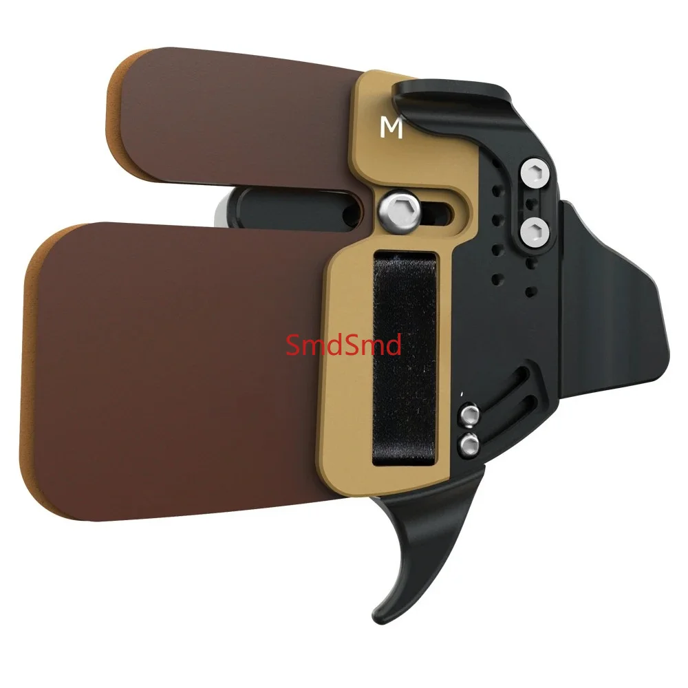 Archery LOG Finger Tabs Cordovan + Aluminum