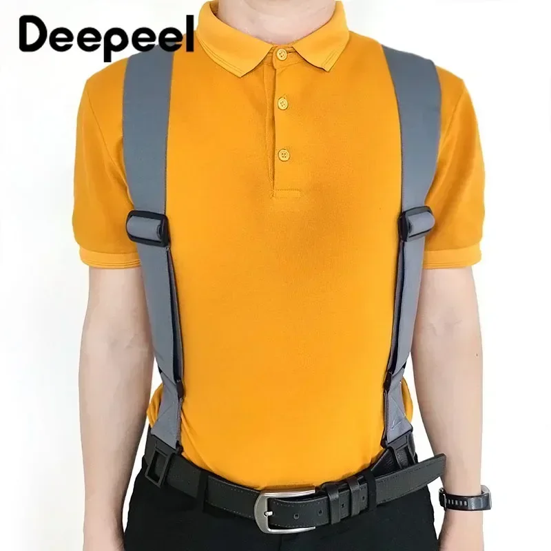 1Pc 5cm*120cm Adult Men\'s Elastic Wide Braces Mens Suspenders Adjustable X Type Strap Male Jockstrap Sport Work Suspender