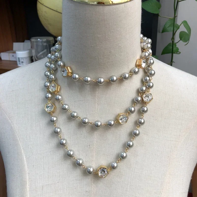 Women Long AAA Pearls  Necklaces