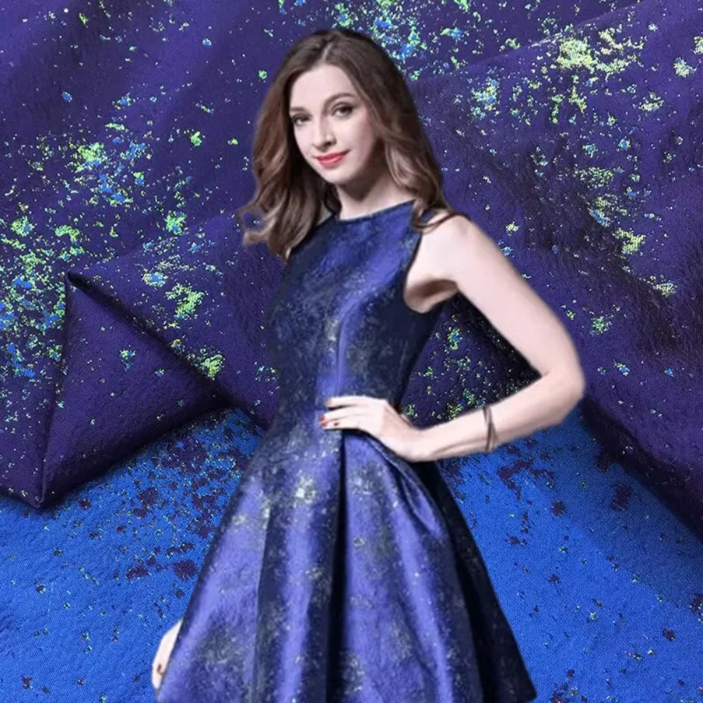 

Европейская бронзовая жаккардовая парчовая ткань, юбка-пачка, детское платье, одежда, материал, ткань для шитья своими руками на метр