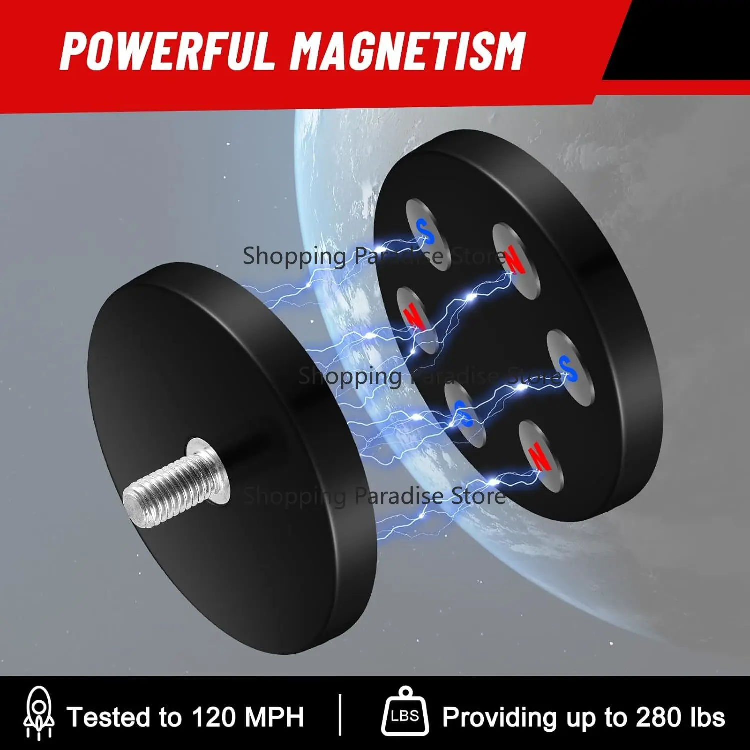 Ma-Gnet Mount Kit with Release and Three Sixty Degree Protection, RVs, Vans, Boats, Trucks, Starlink Mini, Upgrade