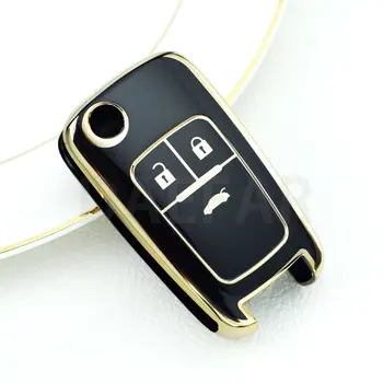 適用於雪佛蘭汽車鑰匙遙控器,適用於雪佛蘭Chevy Cruze Malibu Camaro Aveo Equinox Impala Sonic 2 3 4 5鍵TPU智慧鑰匙殼 10 最佳銷售 雪佛蘭鑰匙圈套 - №3