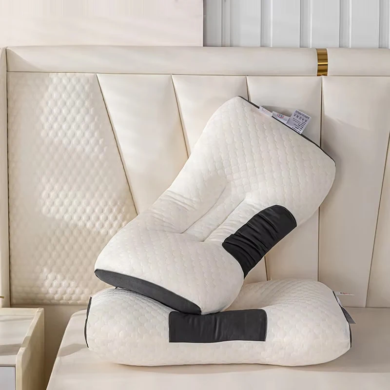 Multi Zone Cervical Support Pillow 3D Honeycomb Breathable Knitted Neck And Shoulder Pain Relief Comfortable Sleeping Pillow - view 5