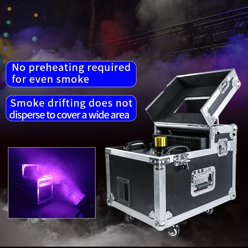 600W Stage Double Fog Machine Smoke Props Stage Special Effects Mist Spraying Machine for DJ Disco Wedding Night Bar Performance