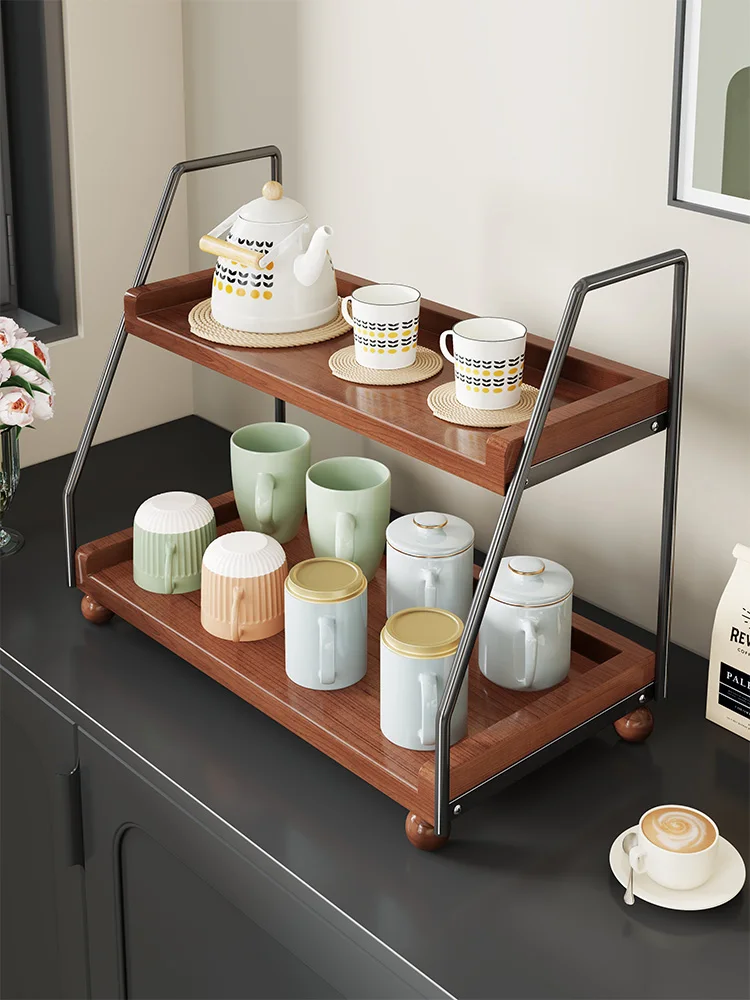 

Multi-Layered Cup Storage Ra Tea Cup Organizer Desktop Water Cup Storage elf Coffee Cup Holder Dining Room Sideboard