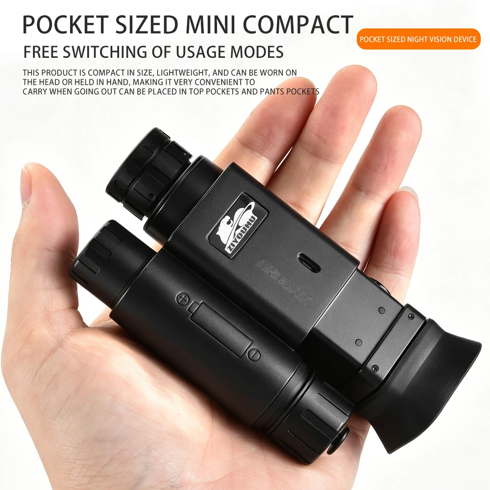 ZYH2091 ヘルメット装着型デジタル暗視単眼鏡 フルダー - Outdoor Camping Youtube のレビューと価格