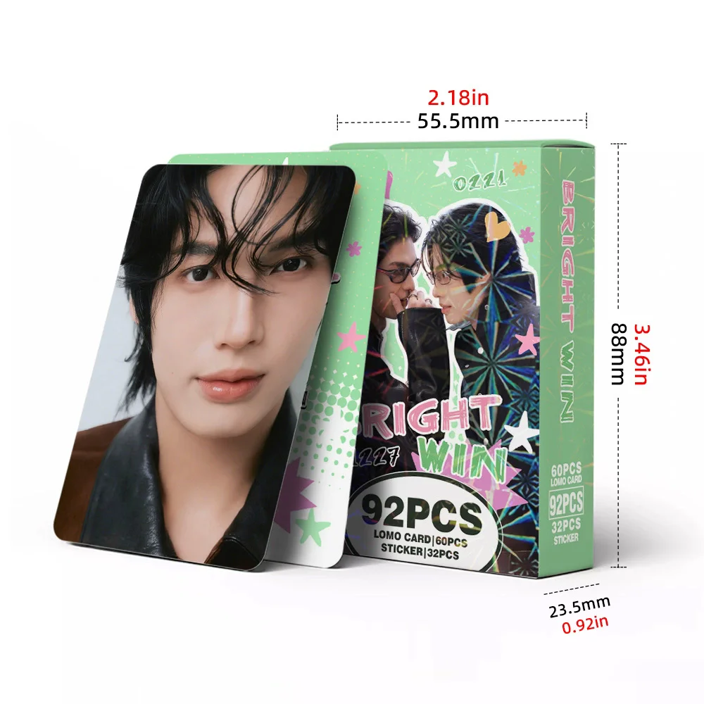 92PCS Thai Drama CP BRIGHTWIN Photo Cards Set - Thai Stars Double