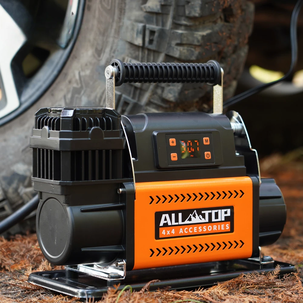 

12V Air Compressor W/LCD Control Panel To Preset Target Pressure, 150PSI 7.06CFM Air Pump Inflator For Overland & Heavy