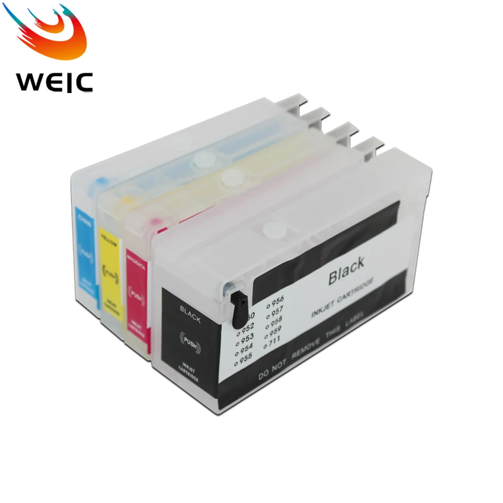 4 قطعة 712XL ل HP712 HP712XL خرطوشة الحبر الملء للطابعة HP Designjet T630 T650 T210 T230 T250 مع رقاقة يمكن التخلص منها