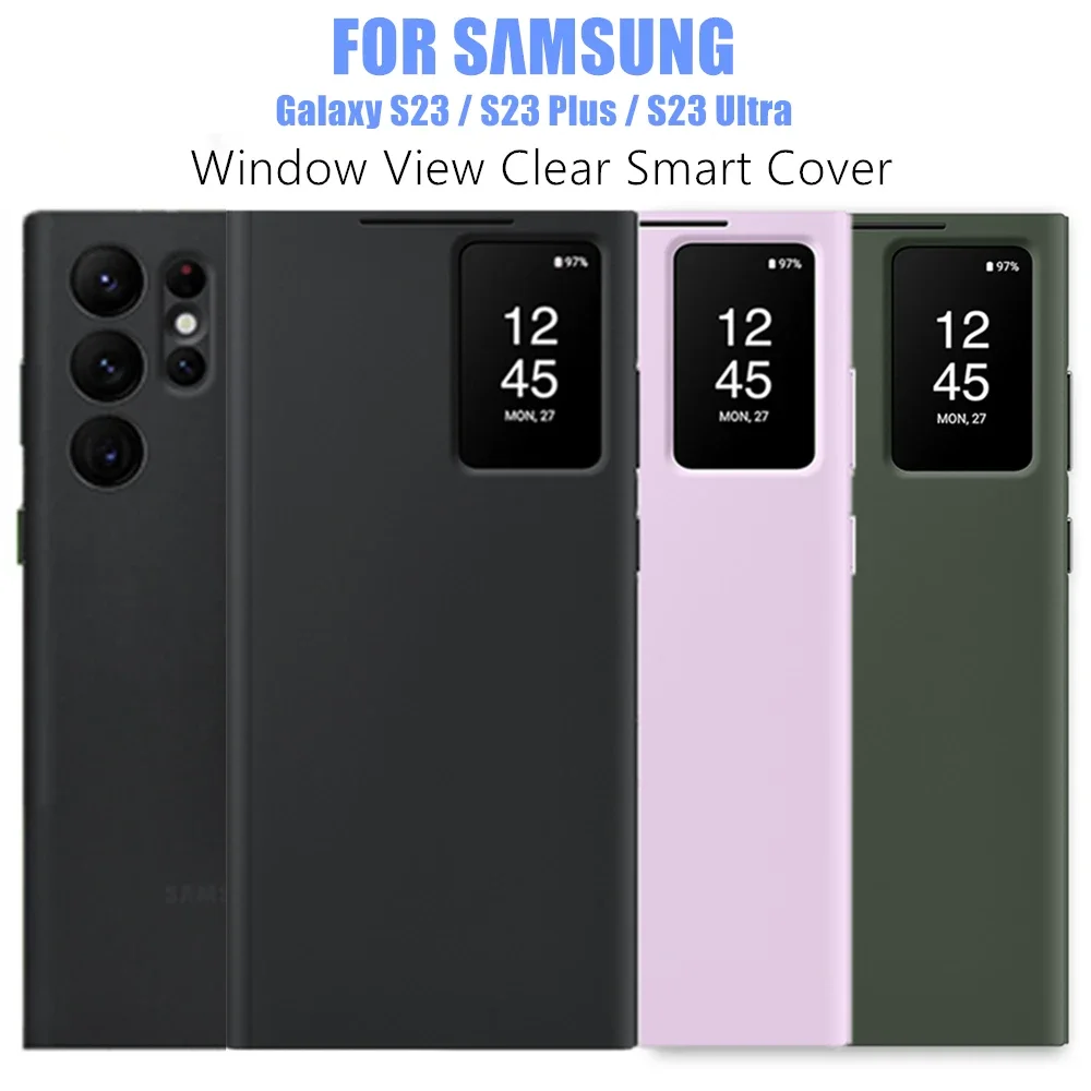

Роскошный чехол-книжка Busine S-View для оригинального Samsung Galaxy S25 S24 S23 Ultra S23 FE S25Edge A56 A36 A55, кожаный чехол-кошелек с картой