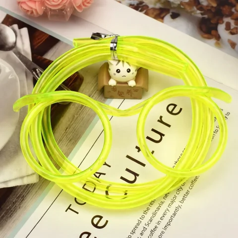 Flexible Heart Glasses Straw Funny Drinking Tube Creative Novelty Beverage Accessory For Kids Party Photography