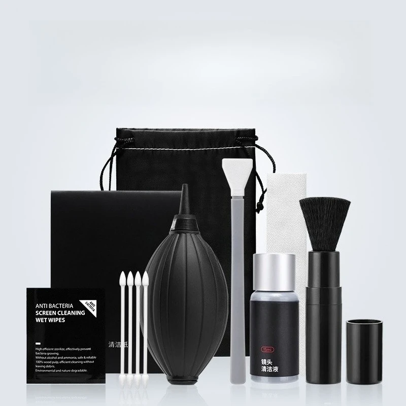 

Vacuum Individual Packaging Portable 9-in-1 Camera Cleaning Kit