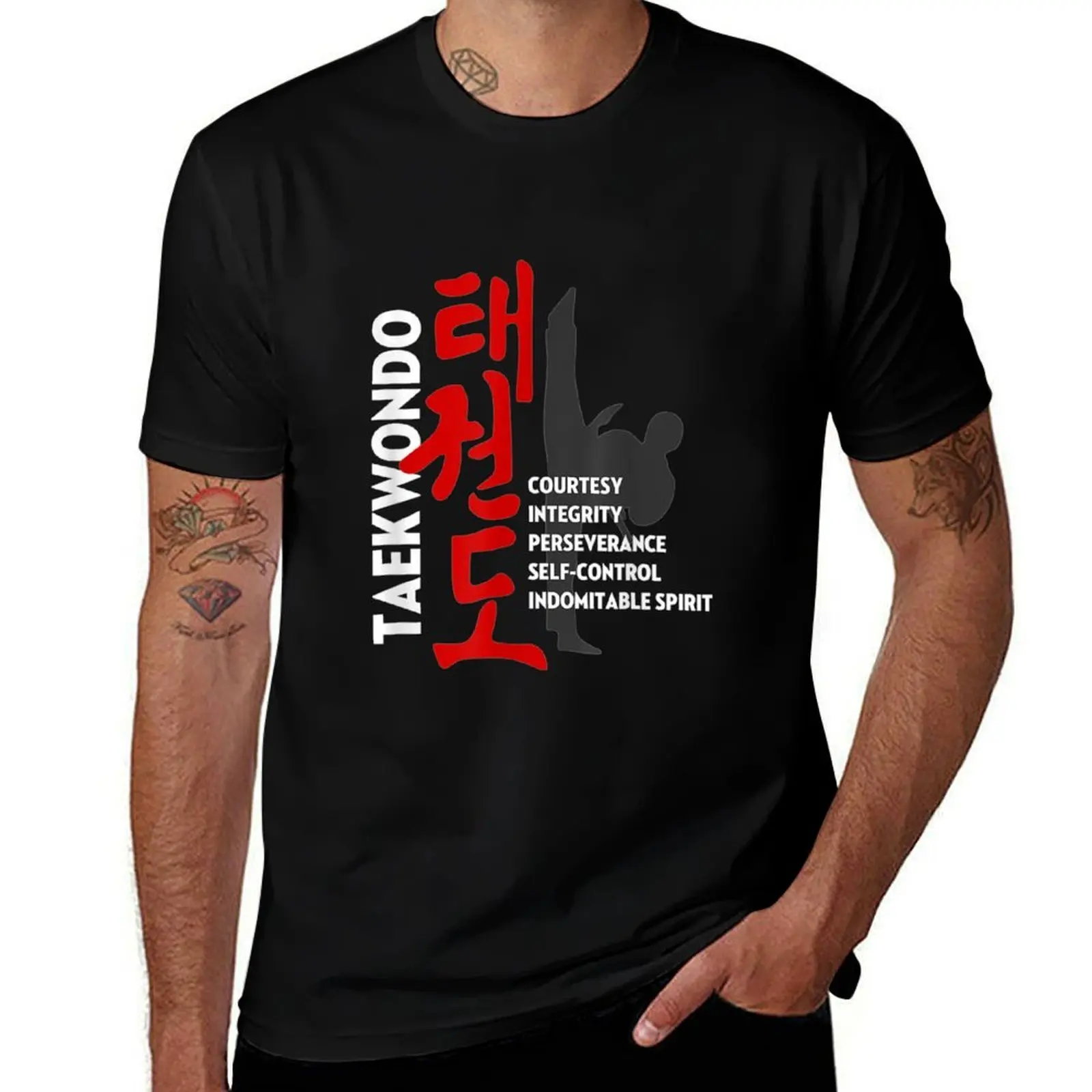 Taekwondo Tenets T-Shirt Trend Art Print T-Shirt