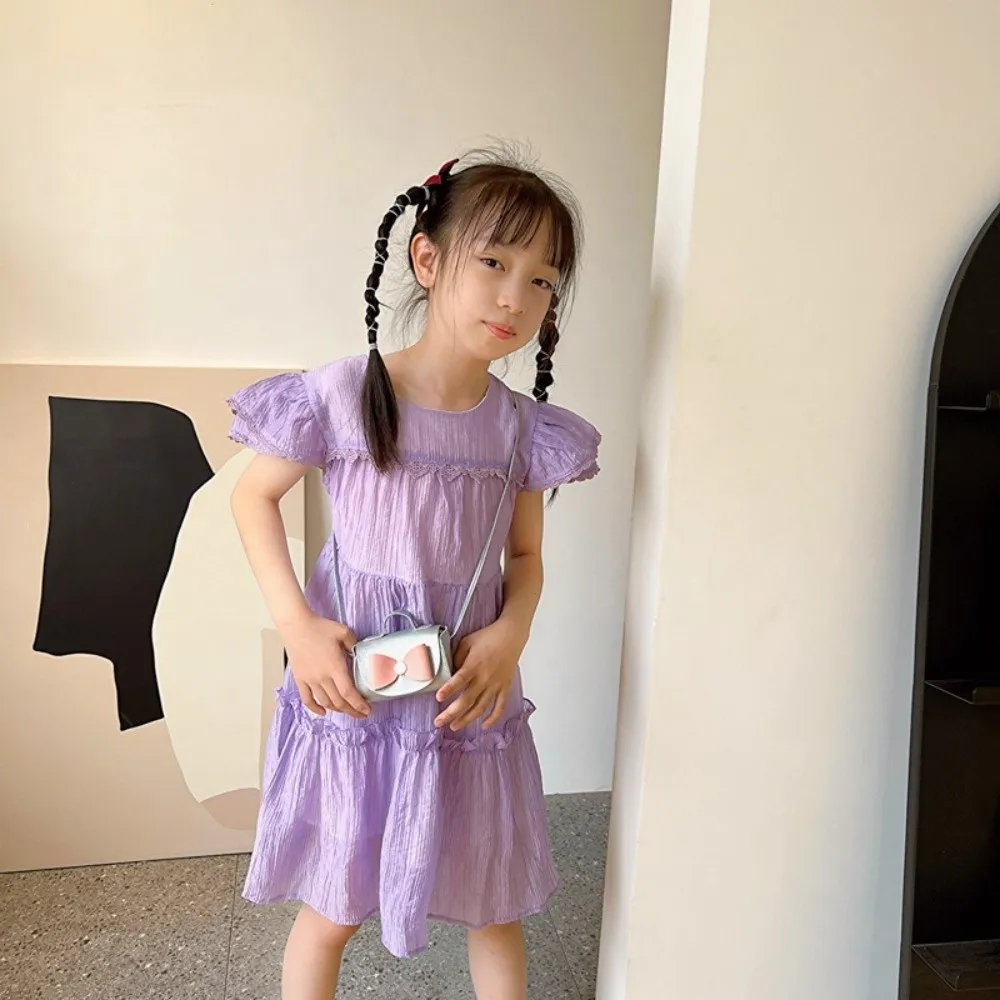 

Милая сумка через плечо с бантом, из искусственной кожи, маленькая, на одно плечо, модный мультяшный дизайн, квадратная сумка для повседневной носки