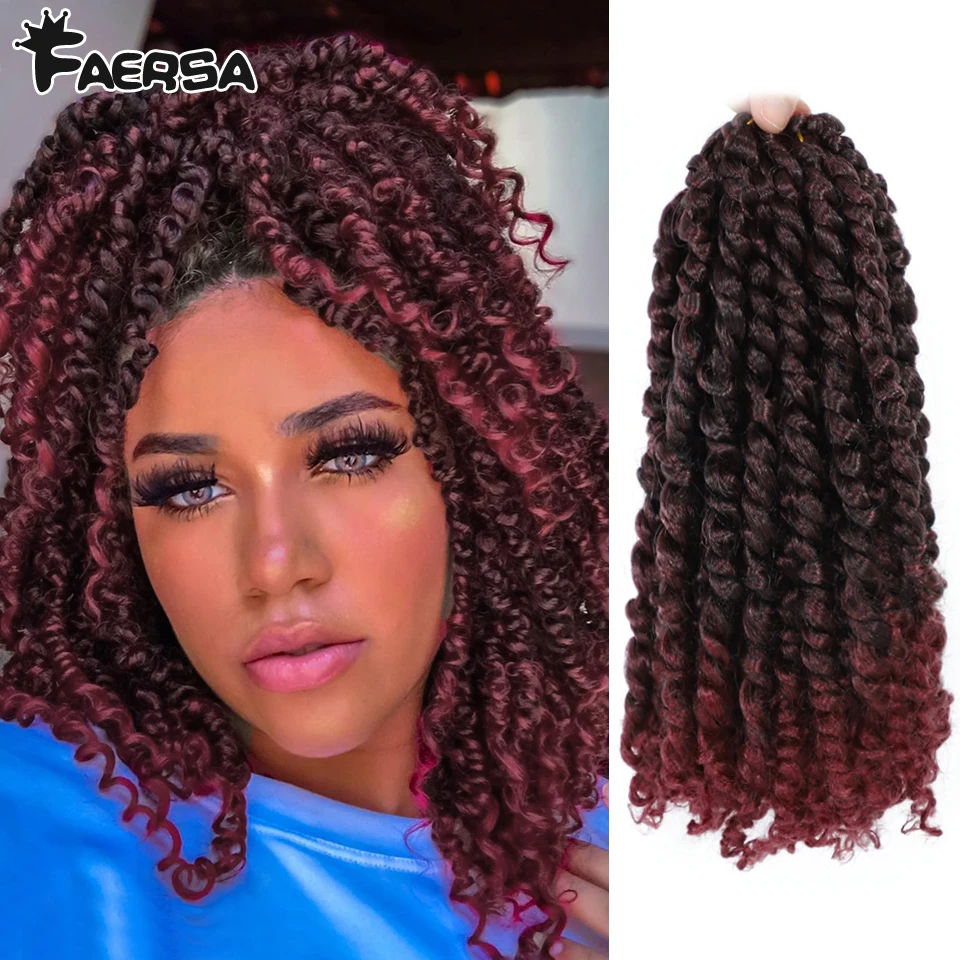 Passion Twist Croche tHair For Africa Braids Synthetic Crochet Braid Hair Extensions 6 10 18 24Inch Pre-Twisted For Black Women