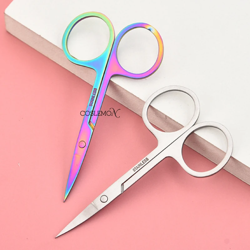 Small Scissors Nails Art Stainless Steel Small Eyebrow Nose Hair Scissor Cut Facial Trimming Beauty Makeup Accessories Manicure