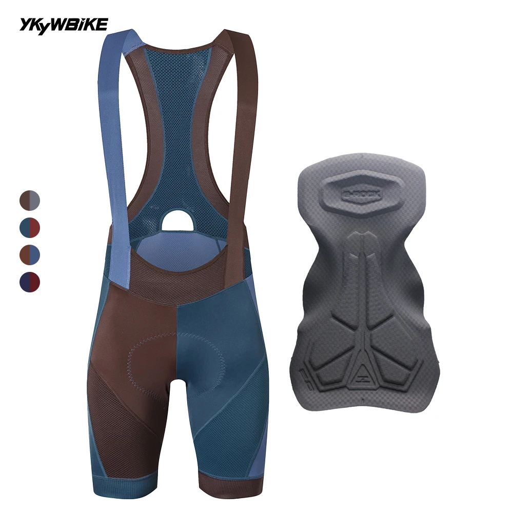 YKYW 8 Hours Riding 2025 Summer Men's Colorful Cycling Bib Shorts Belgium Padded Bicycle Tight Shorts Breathable Race Bike Short