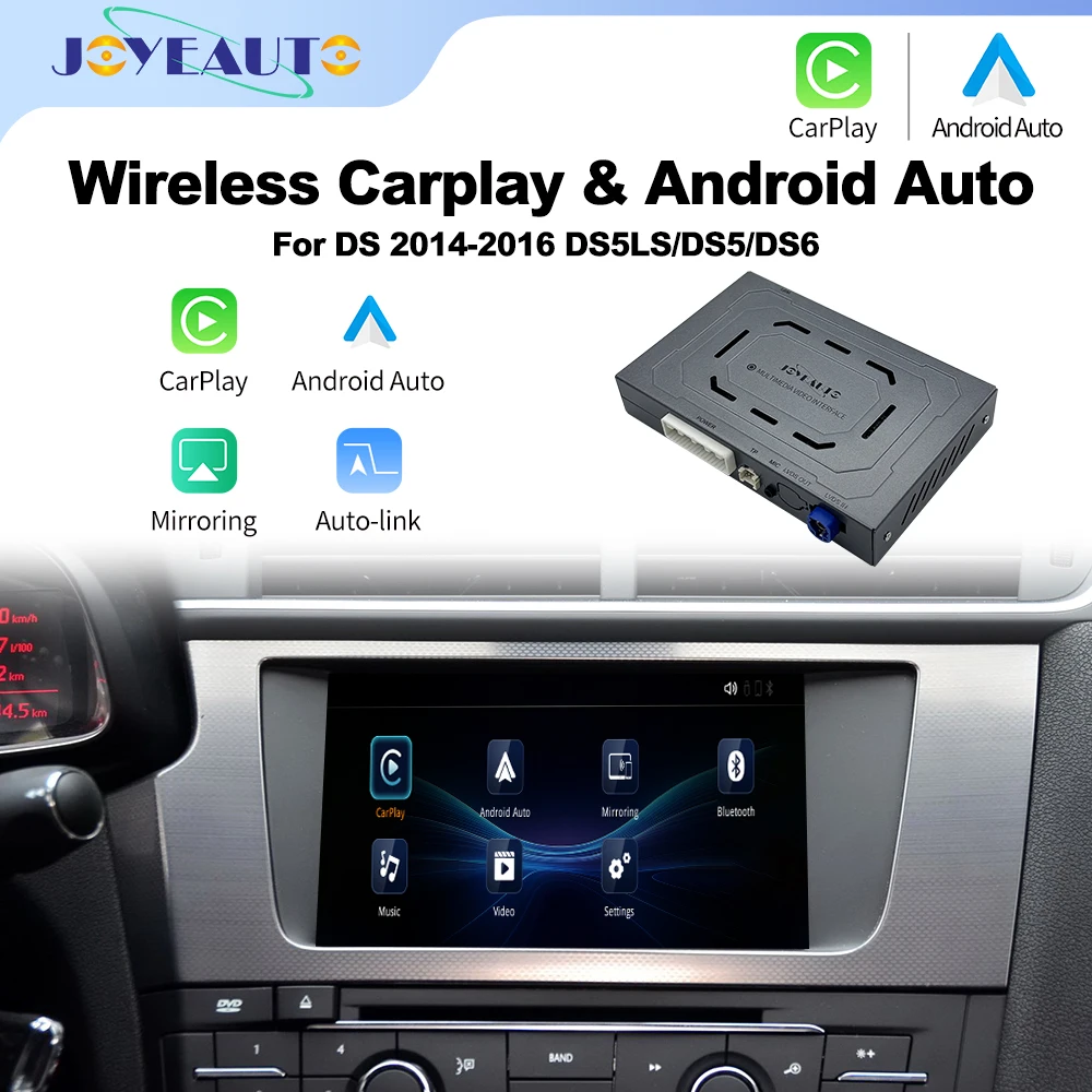 Беспроводной интерфейсный комплект JoyeAuto CarPlay Android Auto для DS DS5LS DS5 DS6 2014-2016 годов выпуска