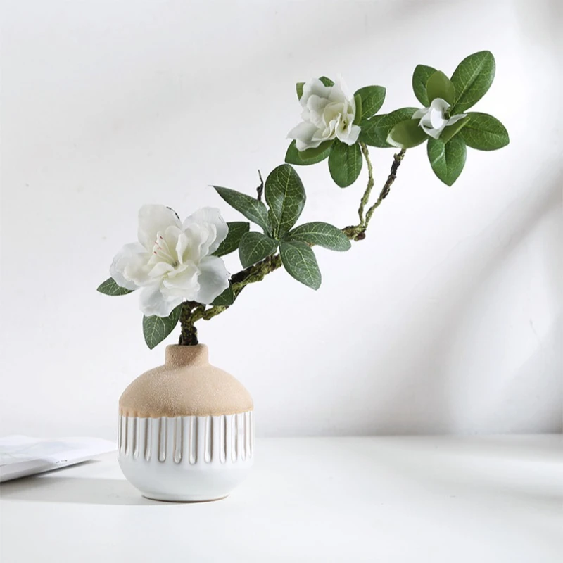 

1Pcs Ceramic Vase Creative Mini Flower Vase Aromatherapy Bottle Craft Display TV Cabinet Wine Cabinet Decoration