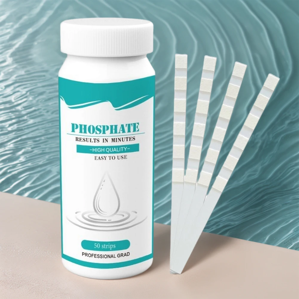 50 Count Phosphate Test Kit Quick Accurate Measurement Phosphate Test Strips Aquarium Water Test Kit for Freshwater & Saltwater