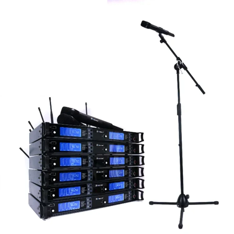 Sinbosen dj machine amplifier AS-9K 2 channel cordless microphone 100 meters range live sound speaker