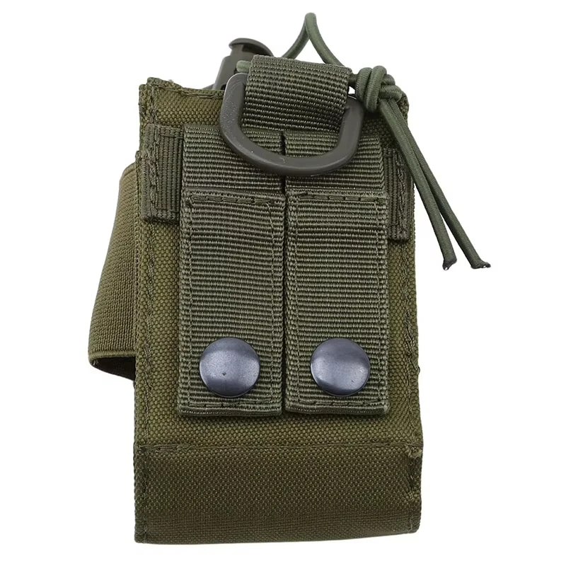 DIZETION Tactical Radio Pouch Hunting Walkie Talkie Holder Interphone Hanging Bag Molle Nylon Magazine Pouch