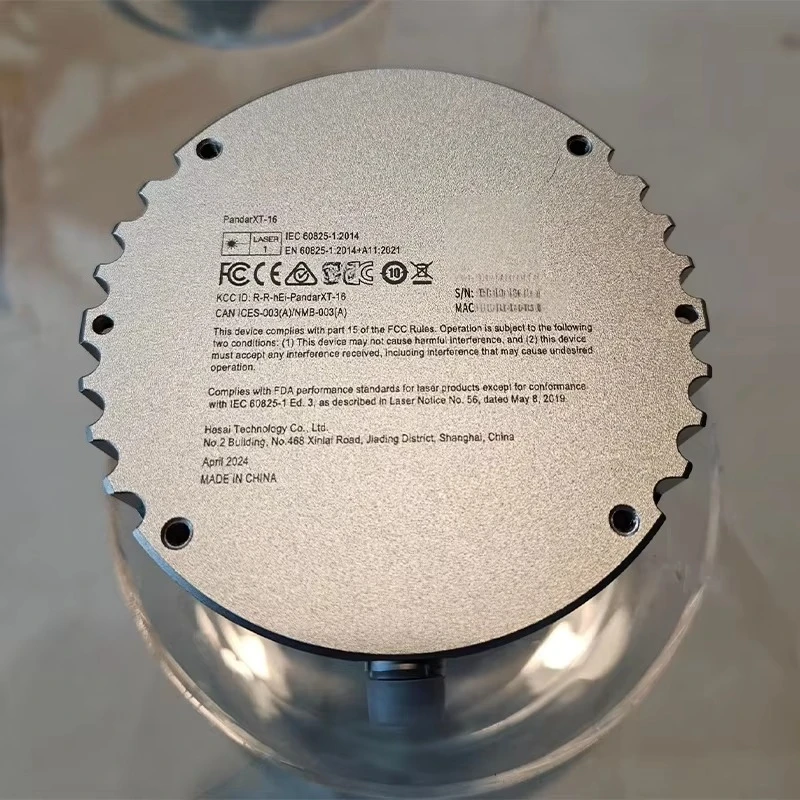 Sensori HESAI LiDAR ad alta precisione a 16 canali/32 canali di fascia media 360 °   Lidar per punto cieco zero HESAI XT16 e XT32