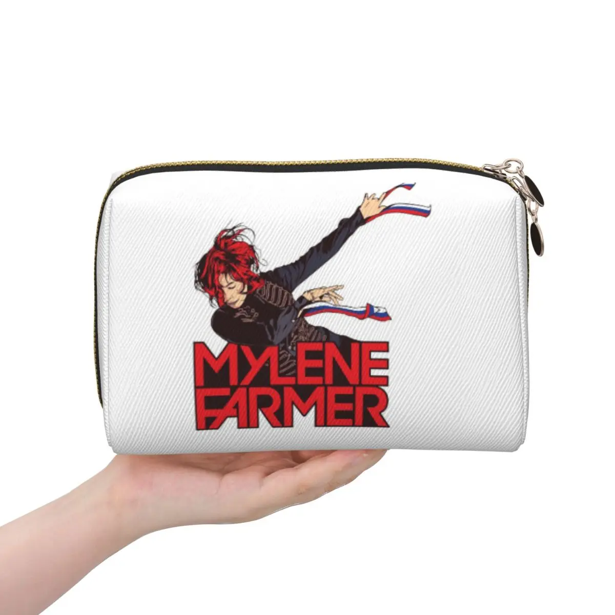 

Mylene Farmer Jeanne Gautier модная певица женская косметичка дорожный органайзер для макияжа сумка для хранения туалетных принадлежностей Dopp Kit Case