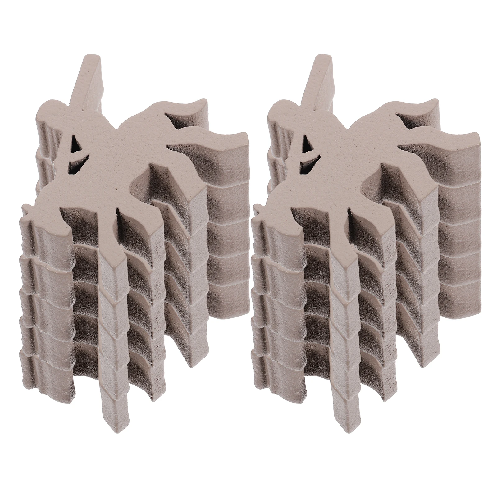 

10pcs Wood Pieces Replacement Board Accessories Smooth Lightweight Set For Chessboard Light Grey Fragments