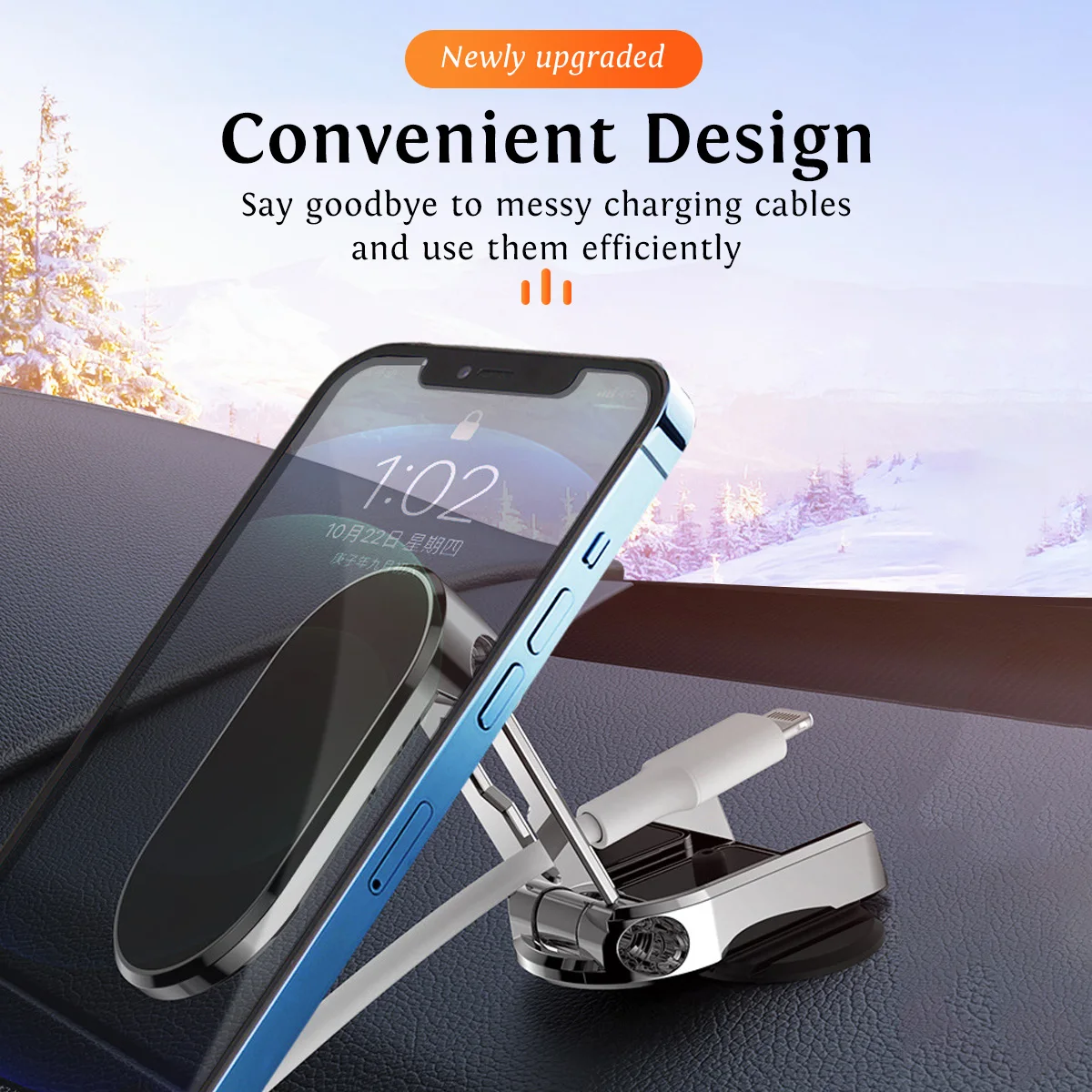 New Magnetic Car Phone Holder Magnet Smartphone Mobile Stand Cell GPS Support For iPhone 13 12 XR Xiaomi Mi Huawei Samsung LG