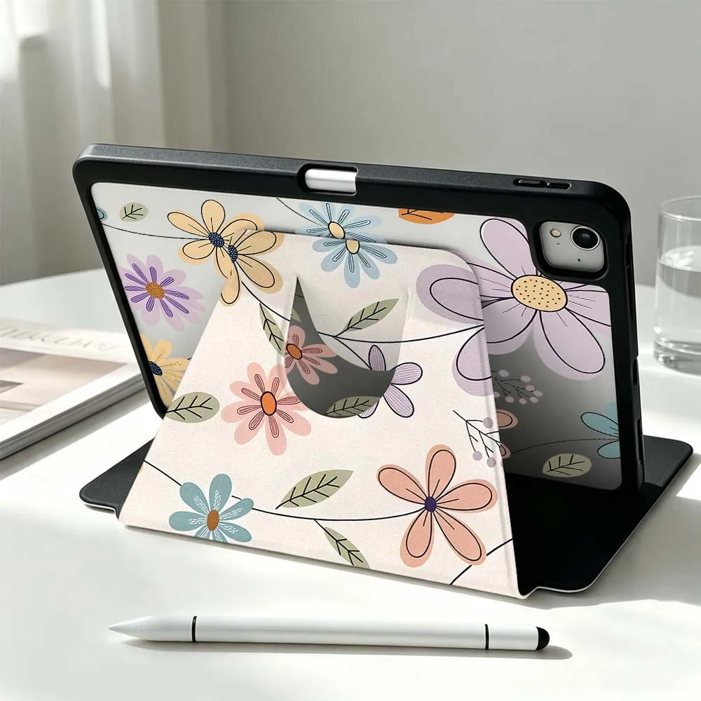 Artistic Design Blowers For Xiaomi Mi Redmi Poco Pad 8 7 7S 6 6S 5 SE Pro Ultra 360° Rotation Stylus Storage Tablet Case