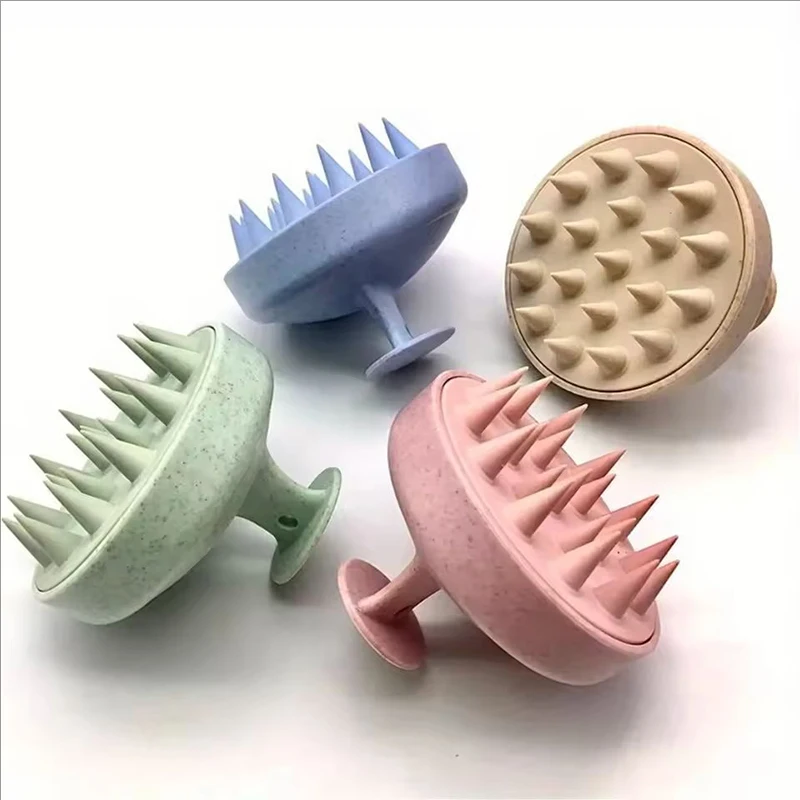 Silicone Shampoo Brush Body Massage Brush Bath Shower Brush Salon Hairdressing Tool Scalp Spa Massage Comb Hair Washing Comb