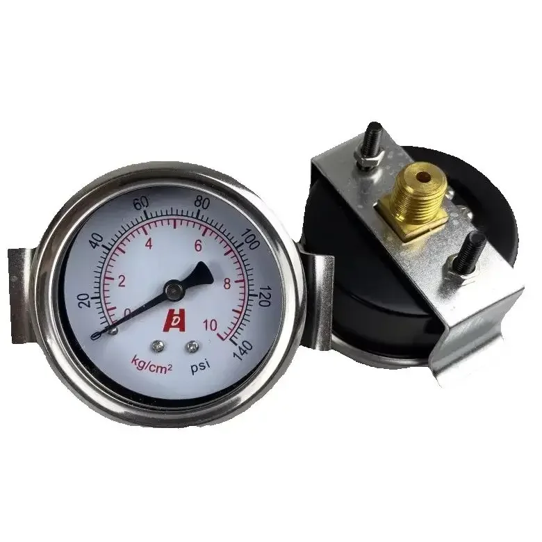 

Axial Pressure Gauge with Bracket Vacuum Negative Pressure Barometer Type Back Connection Pneumatic Gauge Y50ZV Y60ZV 1/4PT