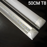 Super Bright 1.64FT/50CM T8 LED Tube Light Aluminum Alloy Shell Fluorescent Bar Lamp 25W AC220V 110V For Warehouse Wall Ceiling