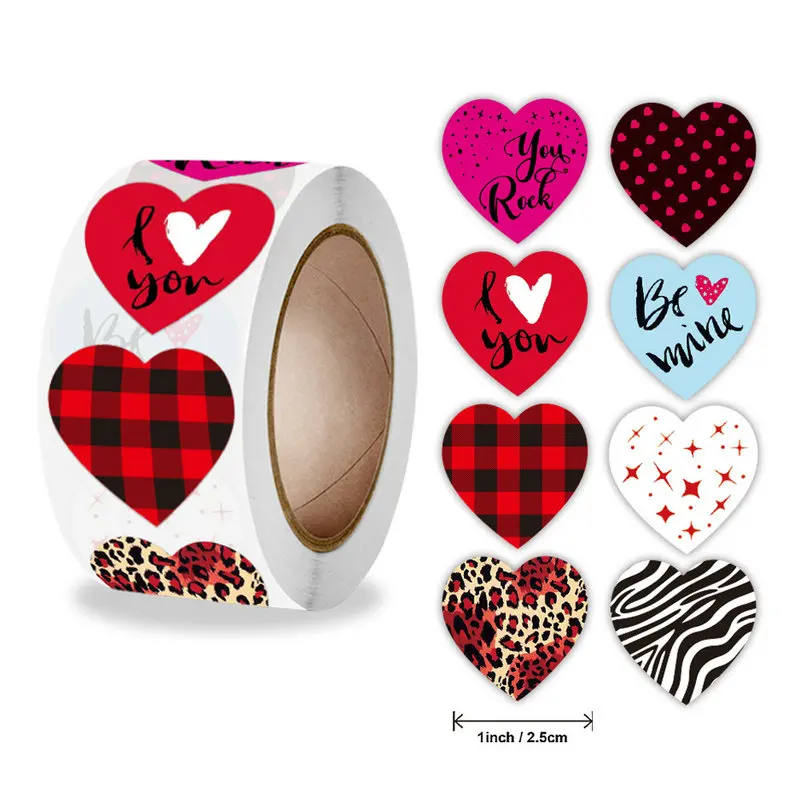 New Wholesale Valentine’s Day vindicate  Love sticker Cardioidary Gift weddings decoration Self-adhesive labels