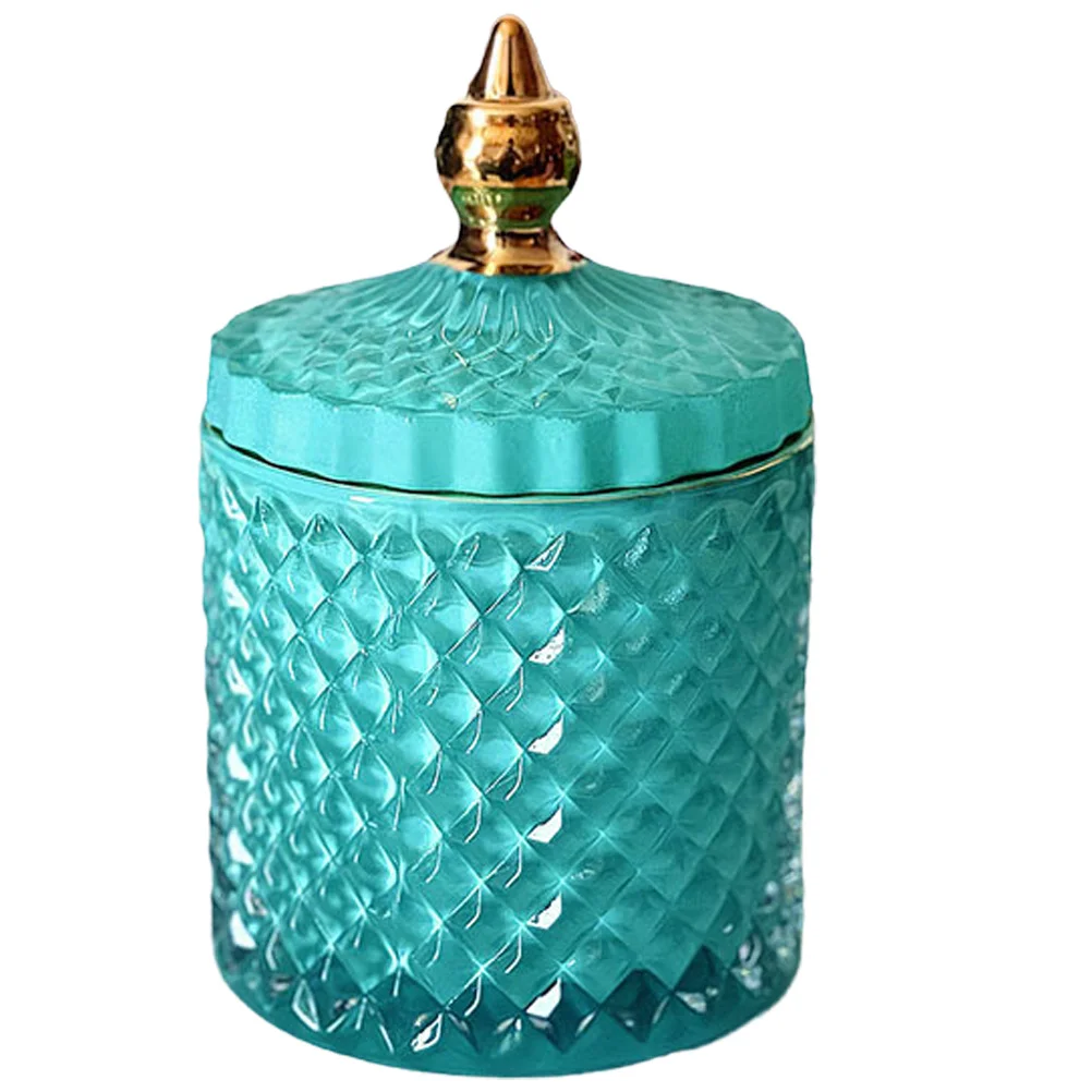 Glass Candy Jar Airtight Sealed Storage Canister for Tea Coffee Beans Nuts Kitchen Decorative Glass Jars with Lids