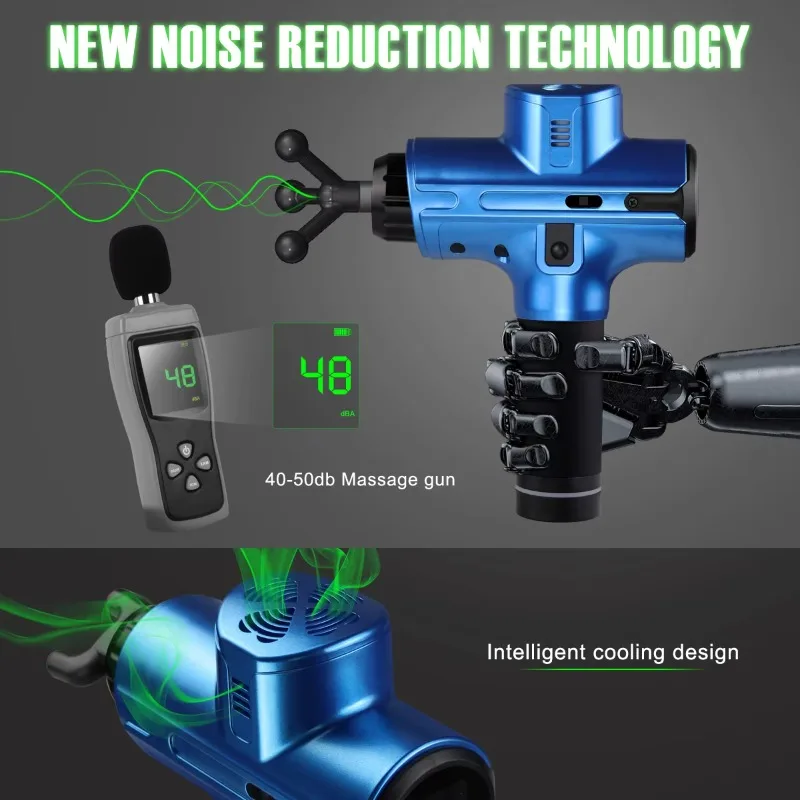 أفضل منتج كهربائي لعام 2021، جهاز تدليك الوجه المحمول عالي التردد، جهاز تدليك لاسلكي LCD لاسترخاء العضلات العميق #4