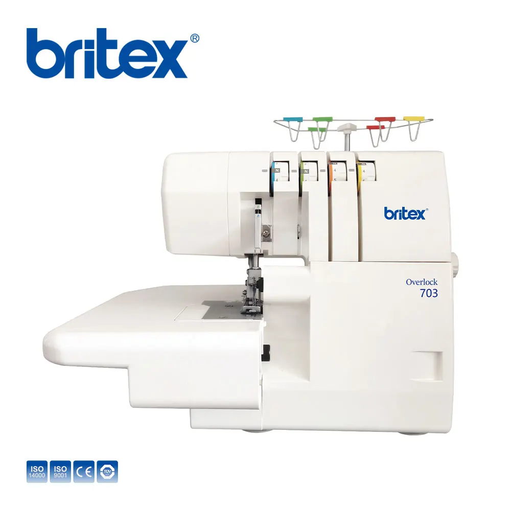 China Factory Britex BR-703 household mini overlock sewing machine