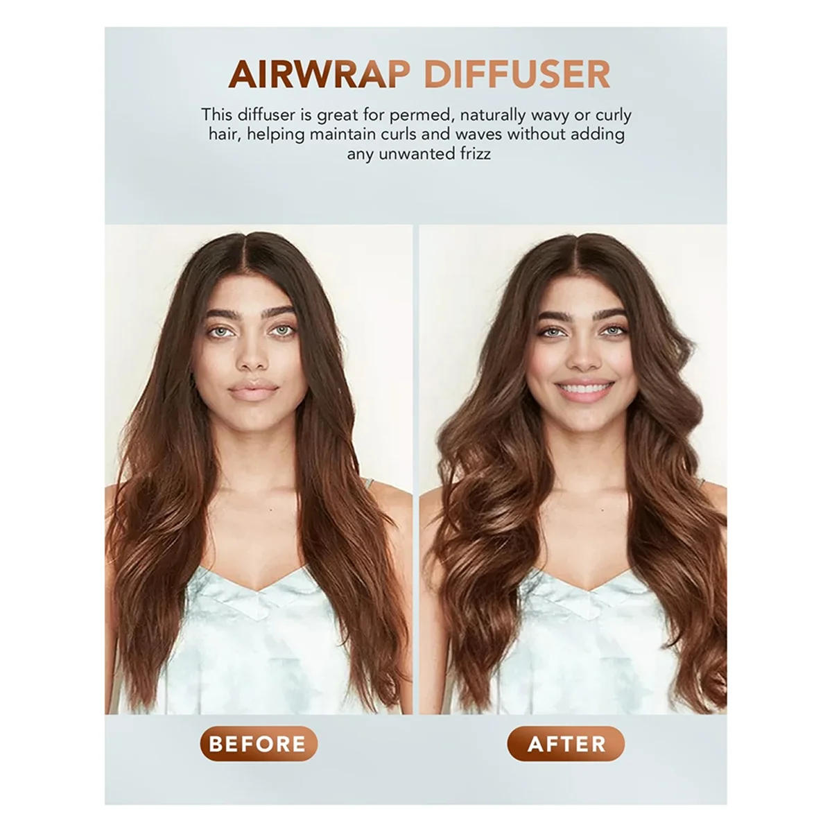 ดิฟฟิวเซอร์และแปรงเพิ่มวอลลุ่มกลมขนาดใหญ่เข้ากันได้กับ Dyson Airwrap HS05, HS01 - ของขวัญความงามในอุดมคติ