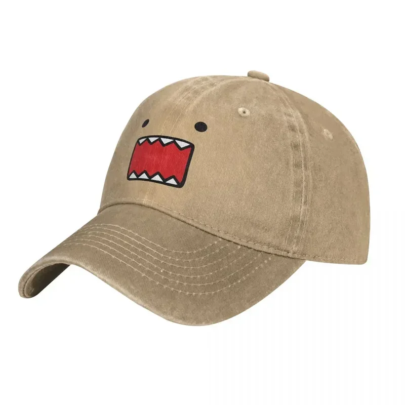 Y2K Summer Cap Sun Visor Domo Kun Doll Face Hip Hop Caps Cowboy Hat Peaked Hats