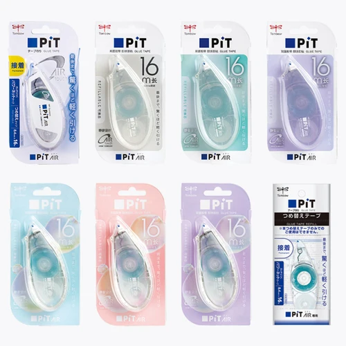 Imagen 2 del producto TOMBOW PIT AIR-pegamento de punto limitado de Japón para estudiantes, cinta de punto DIY, núcleo reemplazable de gran capacidad, suministros para estudiantes