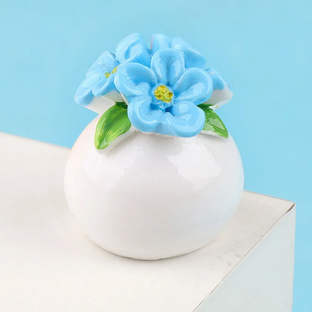 

10Pcs Miniature Potted Plants Micro Landscape Props for Mini House Decor Smooth Surface Miniature Potted Plants