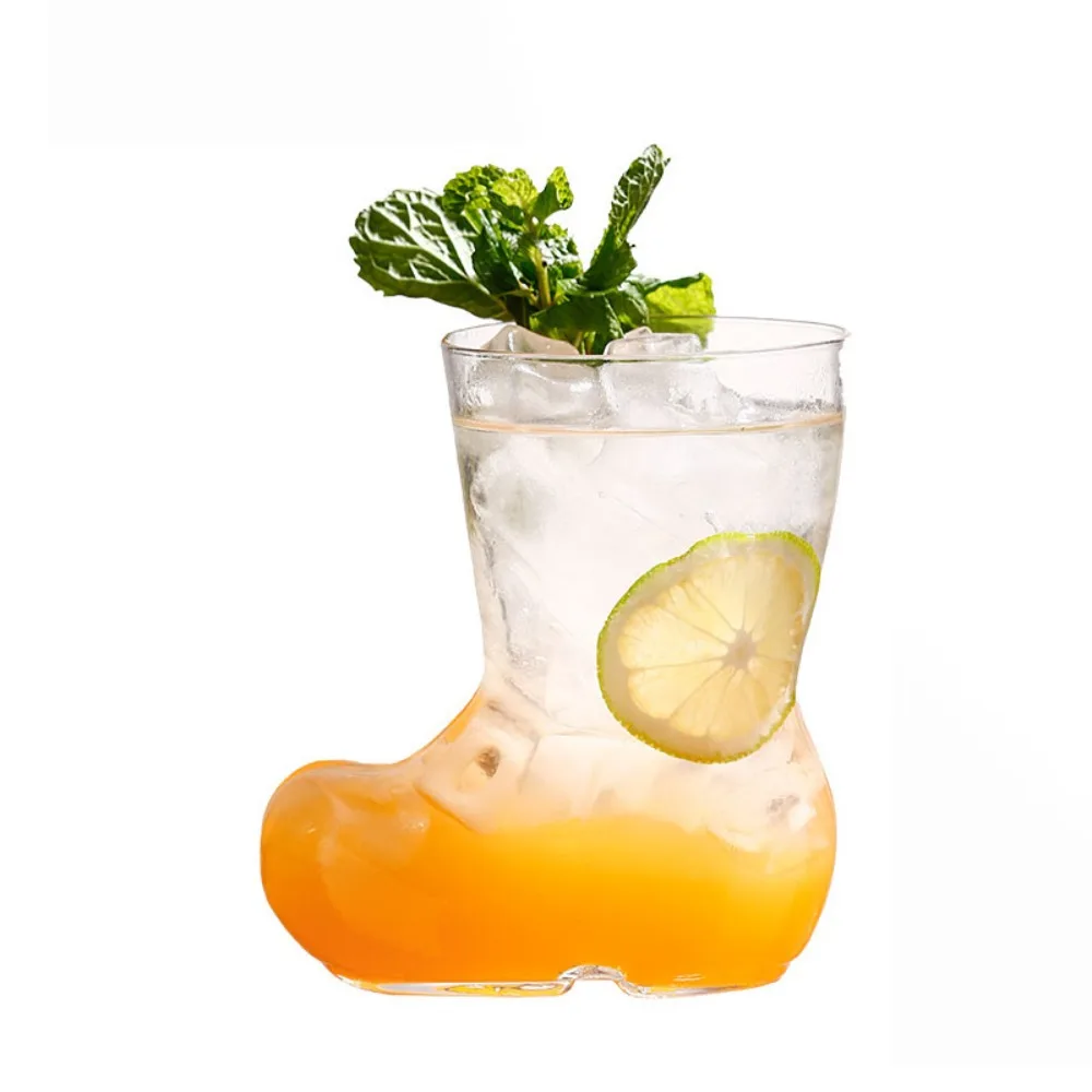 

Creative 380ml Boots Glasses Cup Visible Large Capacity Cocktail Cup Transparent Wine Glasses Gift