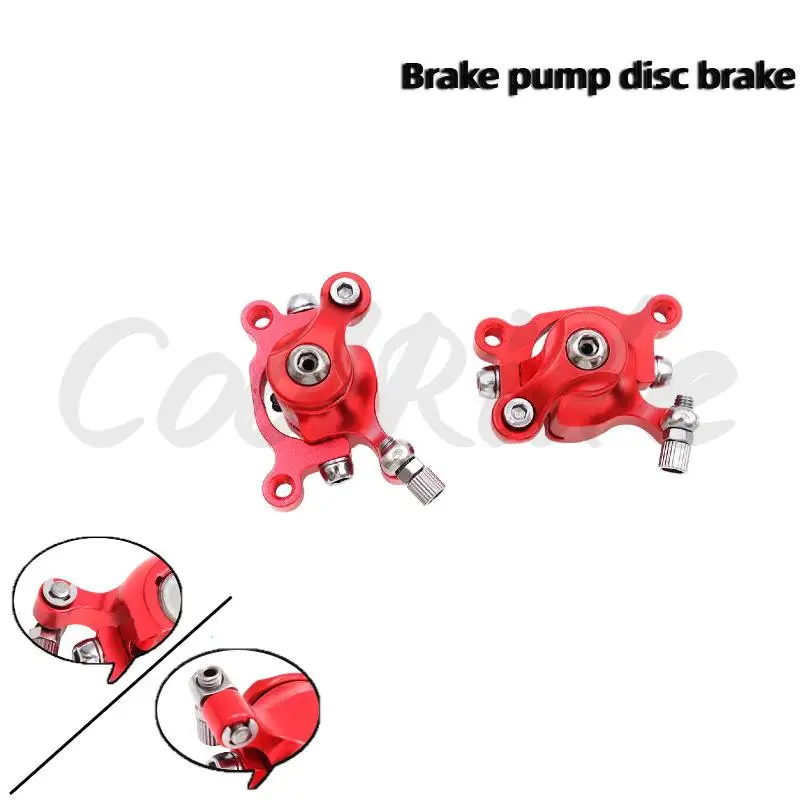 

Красные передние/задние дисковые тормозные суппорты, подходят для мини-мотоциклов 43cc 49cc, детских велосипедов, картингов, квадроциклов