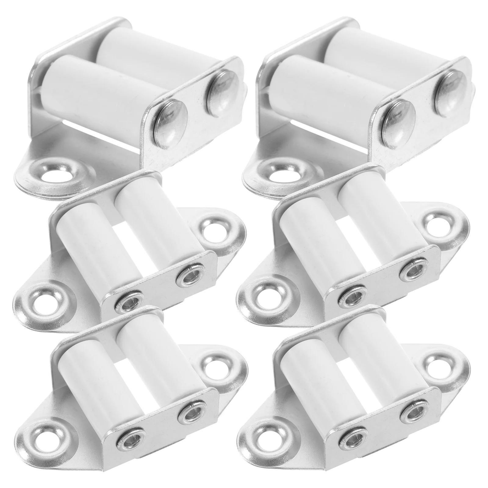 6 Pcs Roller Blinds Shutters Parts Hardware Beaded Guides Aluminum Alloy Fittings White Mounting Shades Kit