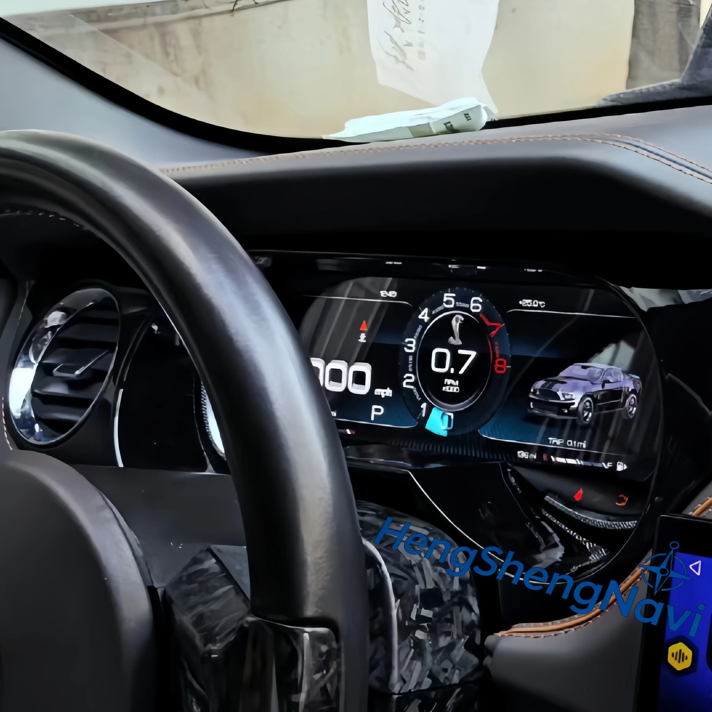 

12,3-дюймовая цифровая приборная панель для Ford Mustang Shelby GT500 2006-2016 с поддержкой Carplay, HD IPS LCD, спидометр, одометр, панель приборов