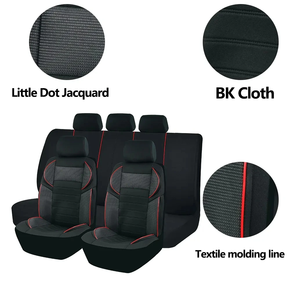 Universal 4mm Car Seat Covers Luxury Sponge Style Fit For Most Car Suv Truck Car Accessories Interior Seat Covers Sport Design